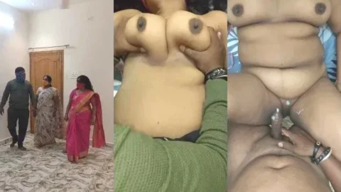 Leaked Desi Bhabhi Threesome Fucking with Masked Husband Part 2 Video MMS