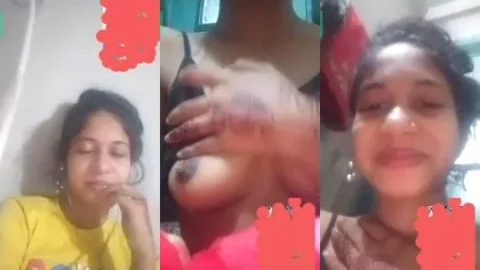 Shy Desi Girlfriend Leaked Nudes Shows Off Her Massive Boobs On Video Call Video MMS