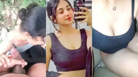 Leaked Desi Girlfriend Gives Sloppy Blowjob and Takes a Huge Facial Video MMS