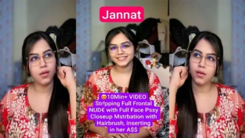 Jannat Beautiful Model Latest Premium Live Stripping Desi Porn MMS