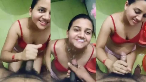 Sexy Cousin Desi Deep Blowjob Cumshot On Mouth Desi Porn MMS