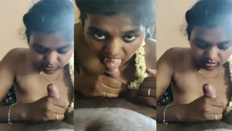 Desi Tamil Girls Secret Steamy Blowjob in Private MMS Porn