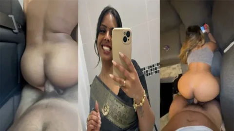 Tamil NRI Wife Giving Blowjob Fucked in the Car Backseat HD Porn