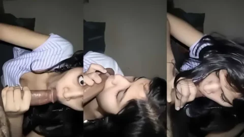 Desi Girlfriend Sucking Dick And Swallowing Cum In Leaked Sex MMS Video MMS
