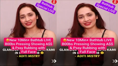Aditi Mistry New Live Huge Boobs Pressing Showing Ass Pussy Rubbing with Full Face Desi Porn MMS