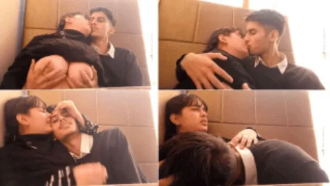 Cafe Couple Viral Video Naughty Smooch Boob Play In Public Desi Porn MMS
