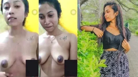 Sri Lankan Teen Strips Nude Leaked MMS Showing Big Natural Boobs Video MMS