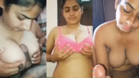 Slutty Young Sali Strips Gives Jija Handjob Boobjob Then Blowjob Desi Porn MMS