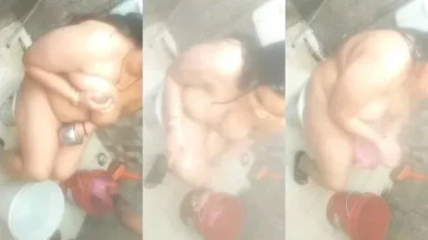 Leaked Desi Bhabhi Nude Bathing and Hard Standing Doggy Fuck Video MMS