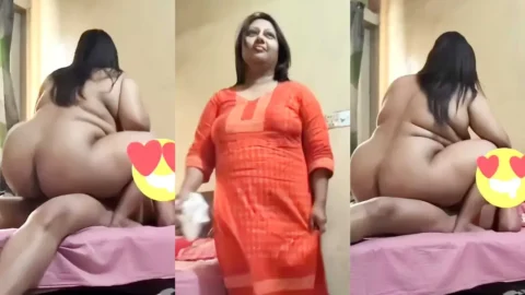 Chubby Desi Bhabhi's Massive Ass Twerks Naked in Doggy Style Leaked MMS Video MMS