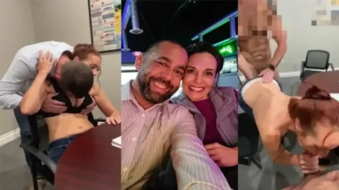 Moms Secret Office Romance Turns Hot Threesome Night MMS Porn