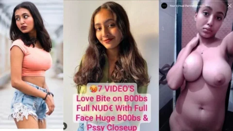 Famous Insta Influencer Divya Mandal Showing Her Big Boobs Closeup Shaved Pussy App Content HD Porn