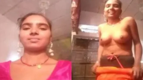 Village girl changing her dress on cam for lover Desi Porn MMS