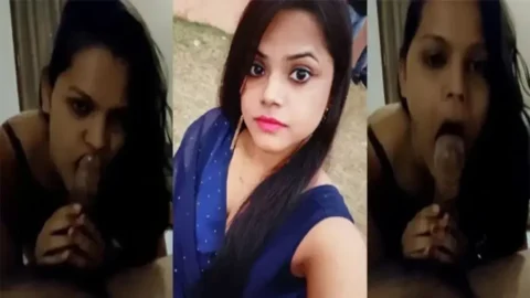 Desi College Girl Nishas Secret Hot Blowjob for Lover MMS Porn