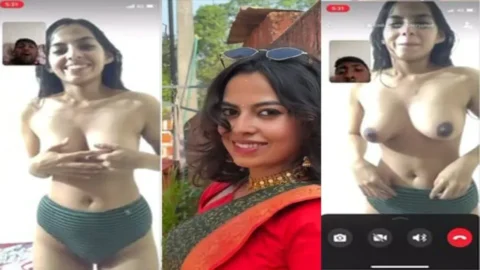 Indian sexy slim gf showing her bf Desi Porn MMS