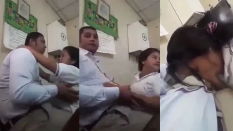 College Principal and Girl Affair Giving Blowjob in Office Desi Porn MMS