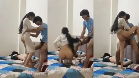 Desi couples steamy private home sex tape leaked MMS Porn