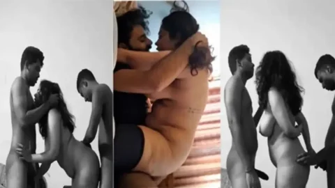 Desi Threesome Hot Action with Guys Latest Full Video MMS Porn