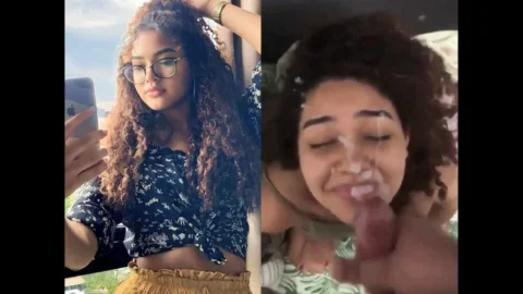 CURLY HAIR CUTE GIRL SWEET BOOBS DEEP BLOWJOB Desi Porn MMS