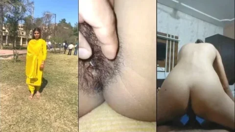 Desi Punjabi Girlfriend Leaked Sex Tape With Hairy Pussy Fucking Video MMS