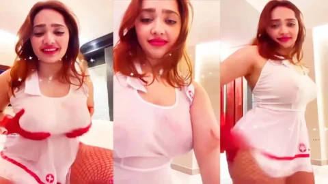 Aditi Mistry Nude Boobs Exposed In See Through Nurse Costume Video MMS