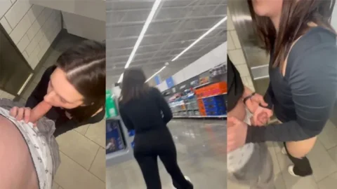Cute Girl Blowjob and Fuck in Public Washroom Desi Porn MMS