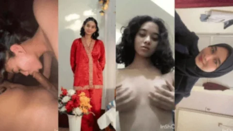 Innocent Curly Haired Hijabi 18 Teen Rides Boyfriend Like a Desperate Whore Sensual BJ Desi Porn MMS