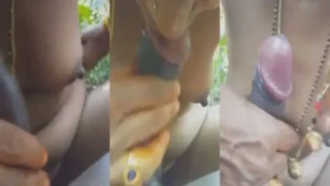 Telegu couple outdoors nude blowjob sex Desi Porn MMS
