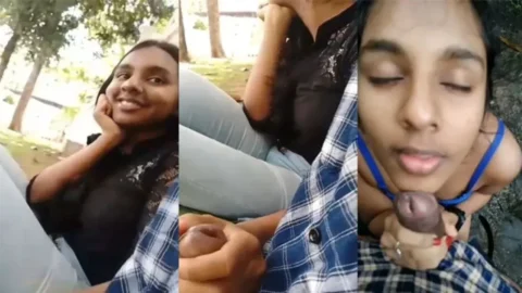 Sl Cute Naughty College Girlfriend Public Blowjob Desi Porn MMS