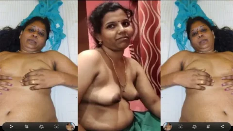 Tamil Aunty Topless Boobs Show Chennai Sathish Desi Porn MMS
