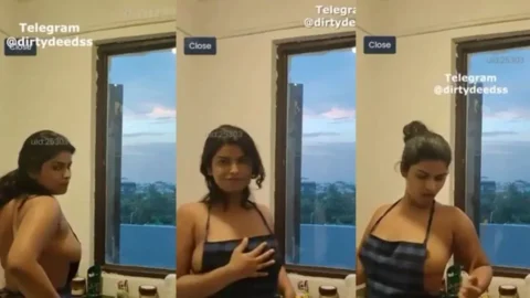 Desi girl showing her nude viral video Desi Porn MMS