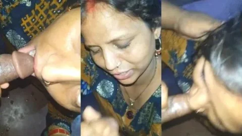 Horny Desi Bhabhi Gives Slopy Blowjob With Big Boobs Out Video MMS